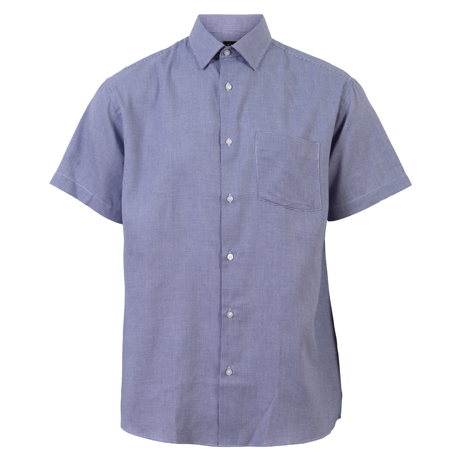 Carnét Oak Herre Kortærmet Skjorte – Navy Check Tilbud!