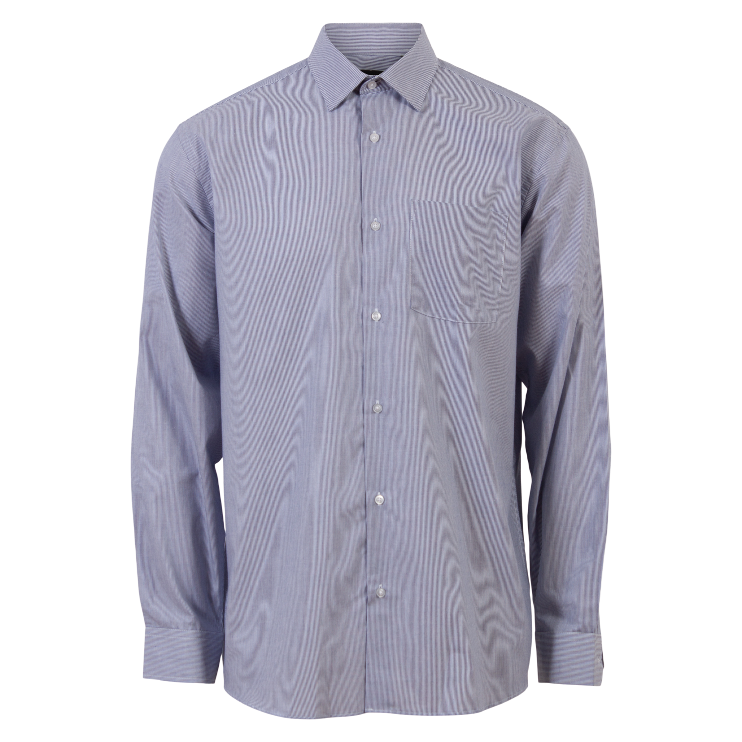 Carnét Oak Navy Stribet Herreskjorte – Plus Size Tilbud!