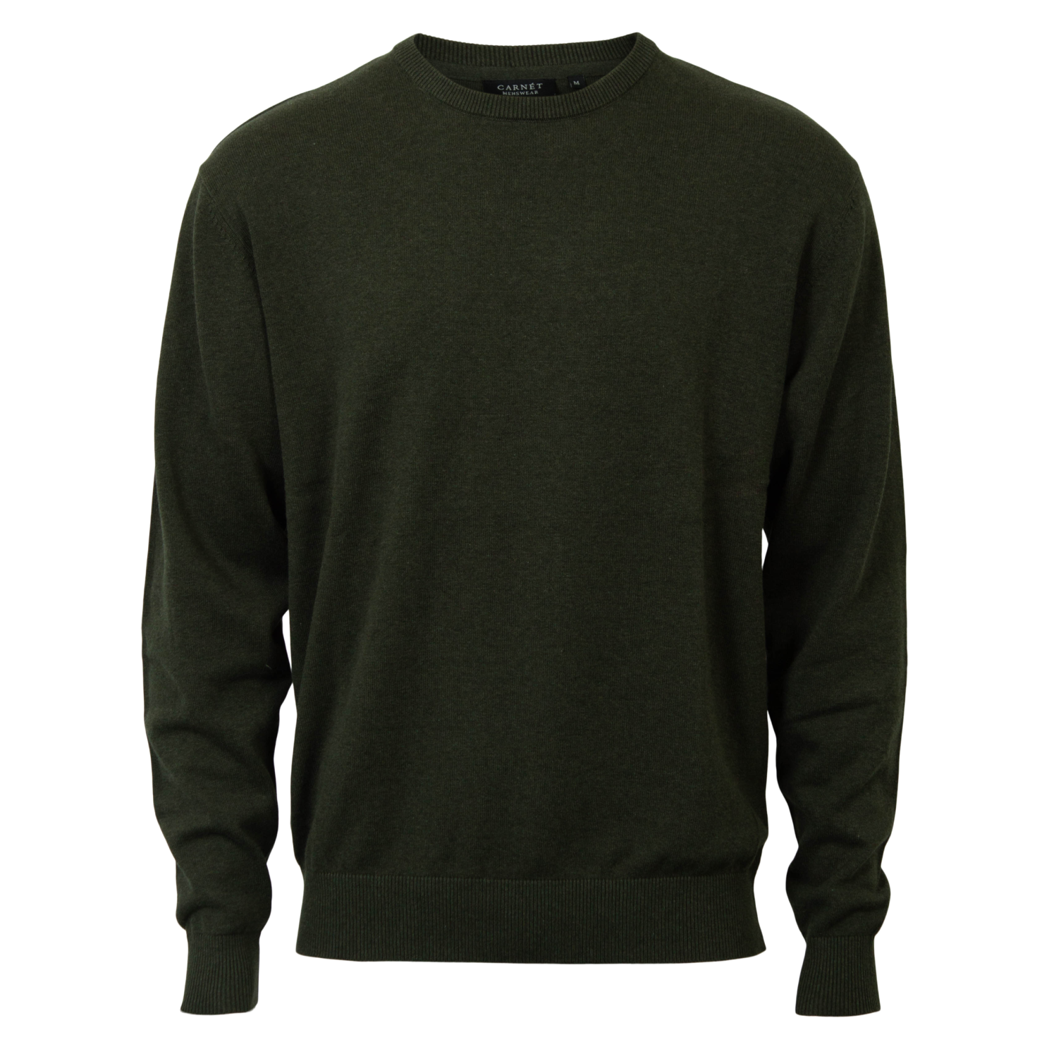 Carnét Stone Herre Striktrøje – Forest Green Mix på udsalg!