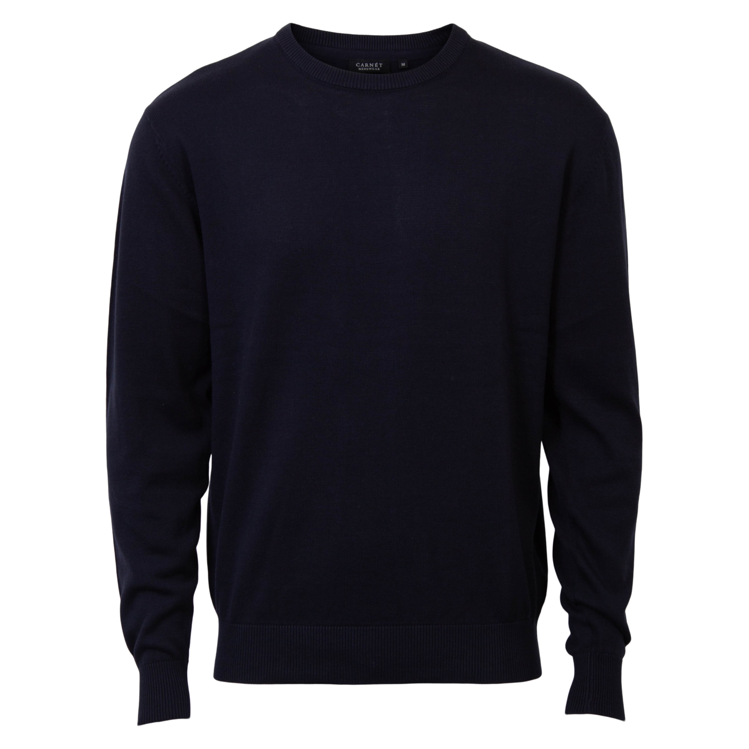 Carnét Stone Herre Striktrøje Navy – Plus Size Tilbud!