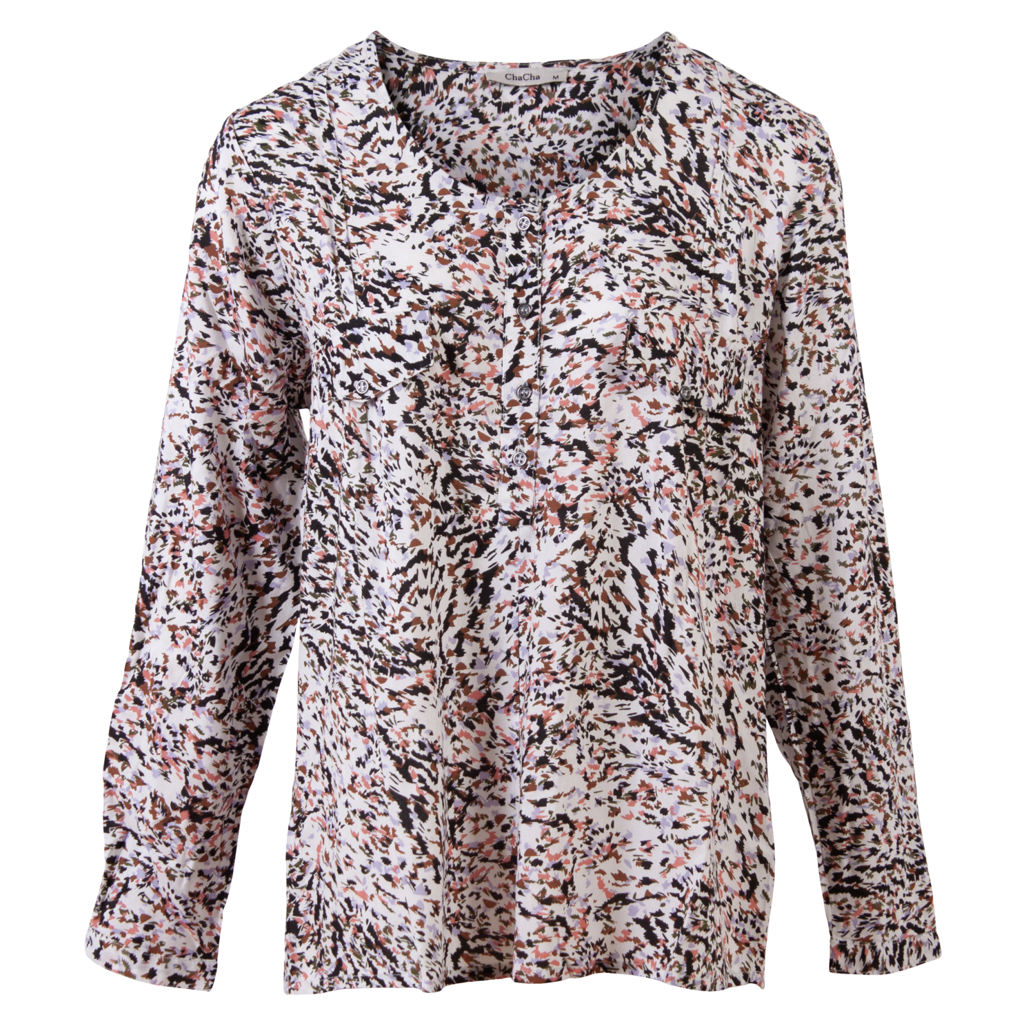 Chacha Plus Size Bluse - Sort - Elegant Tilbud!
