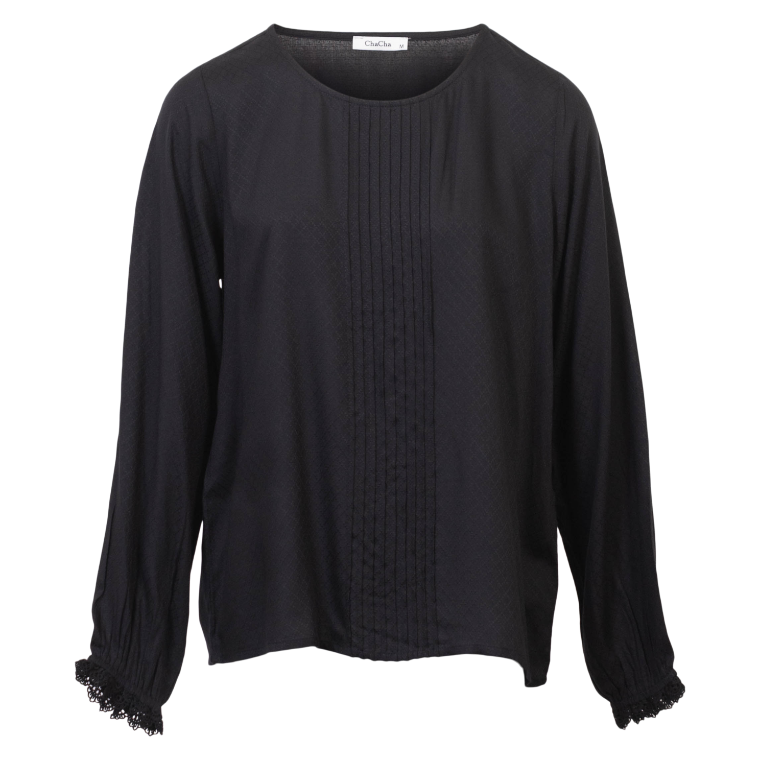 Chacha Plus Size Bluse i Sort – Begrænset Tilbud!