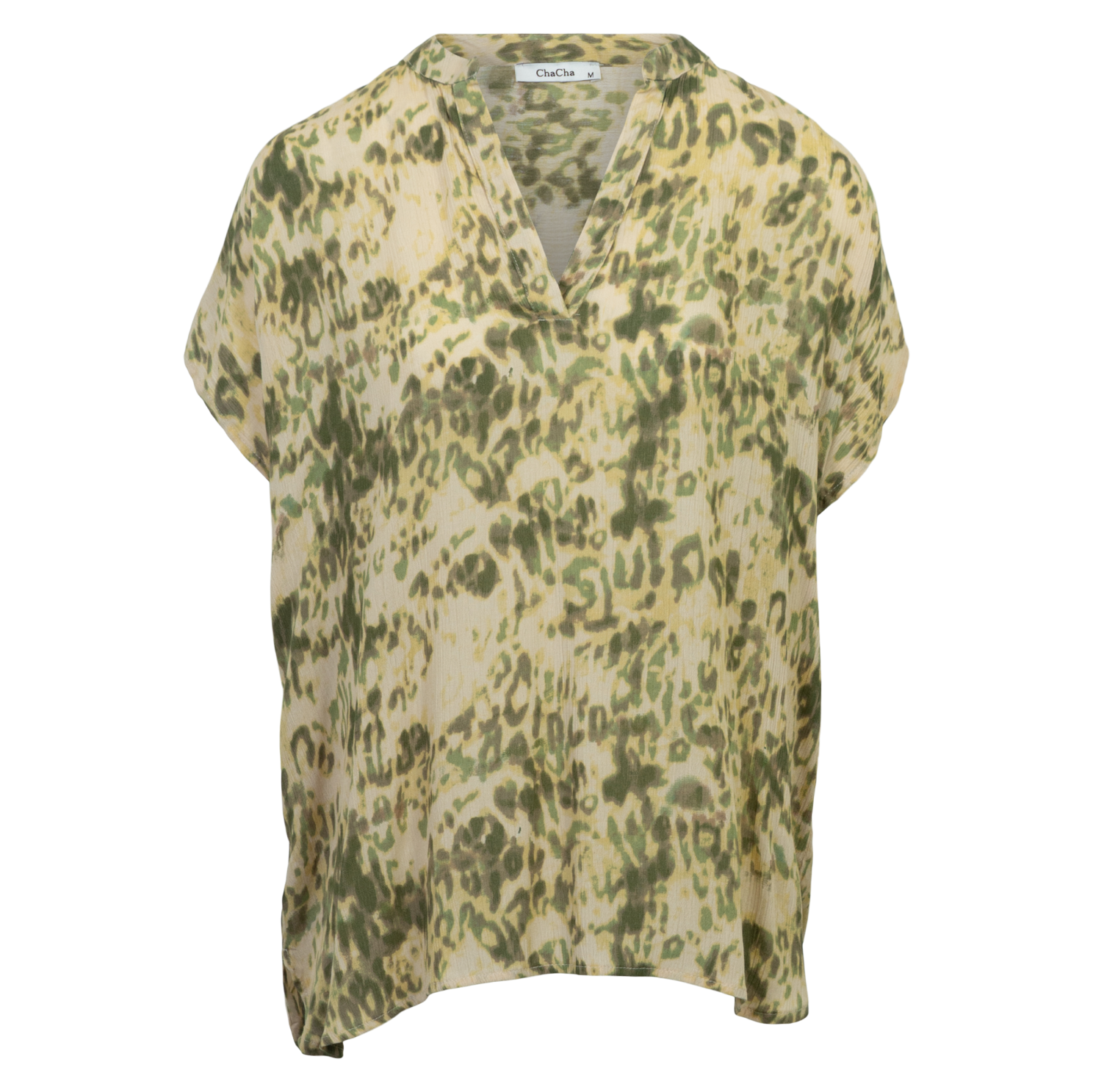 Chacha Plus Size Bluse i Khaki – Fantastisk Tilbud!