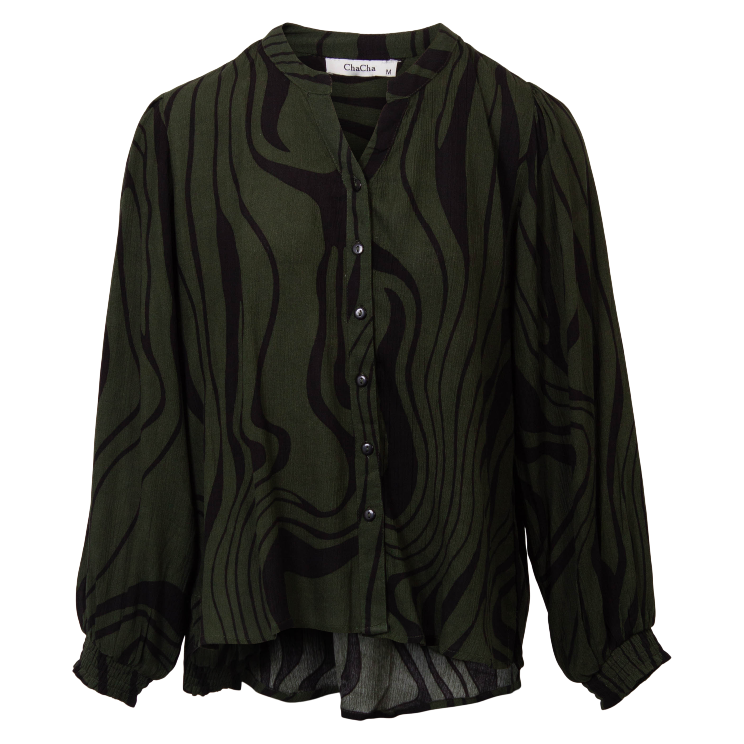 Chacha Plus Size Bluse i Khaki – Elegant til enhver lejlighed!
