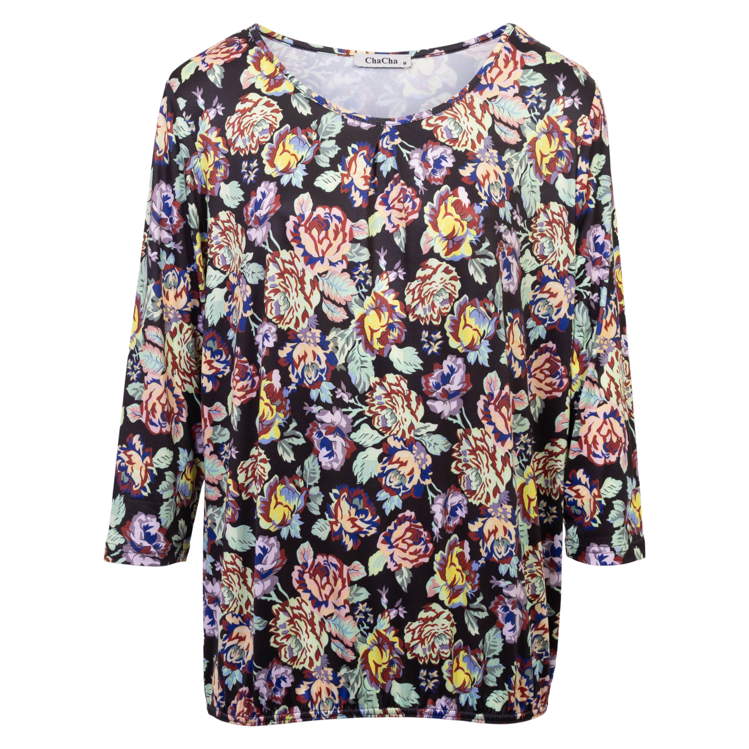 Chacha Plus Size Bluse med Blomsterprint – Fantastisk Tilbud!