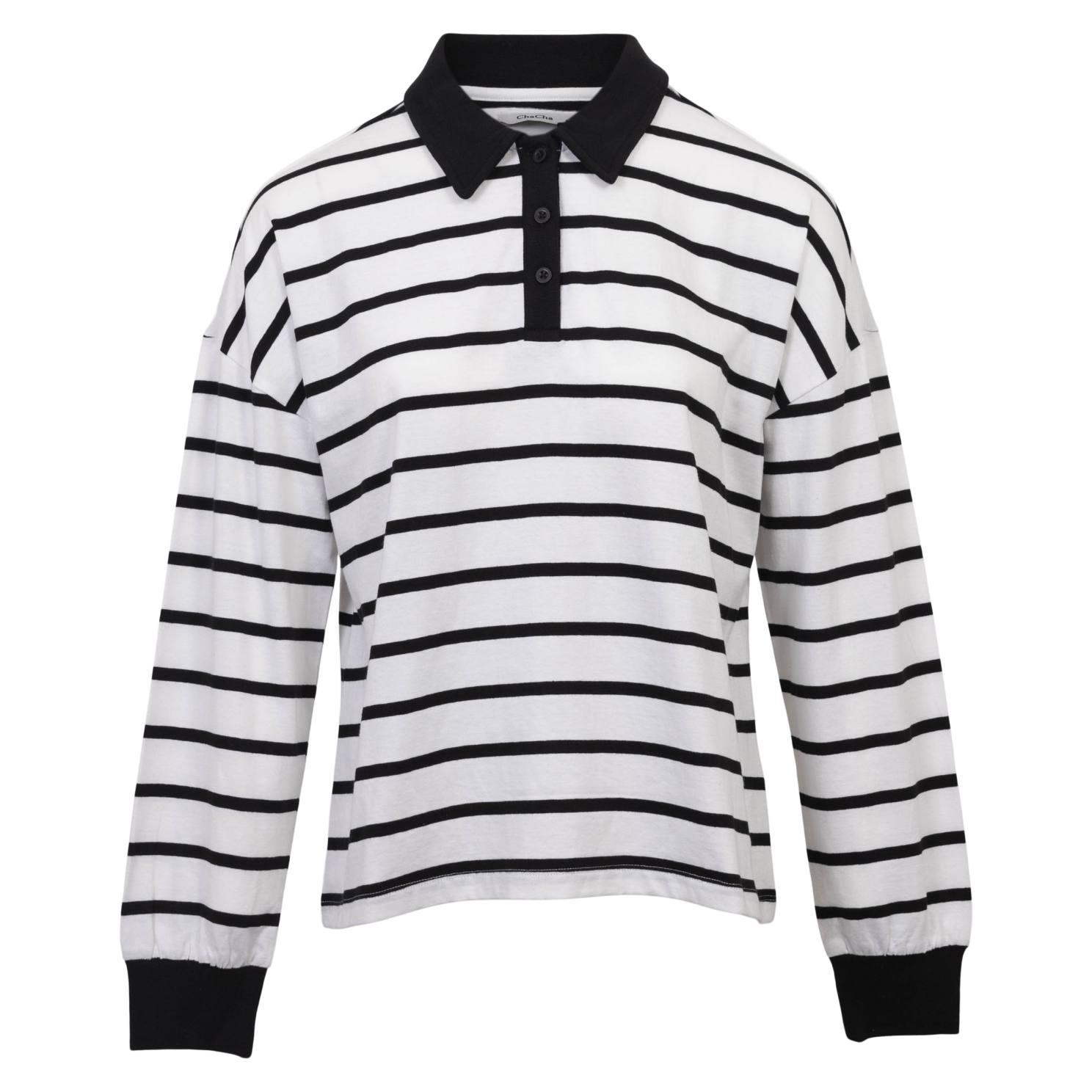 Chacha Plus Size Polo i Sort - Fantastisk Tilbud!