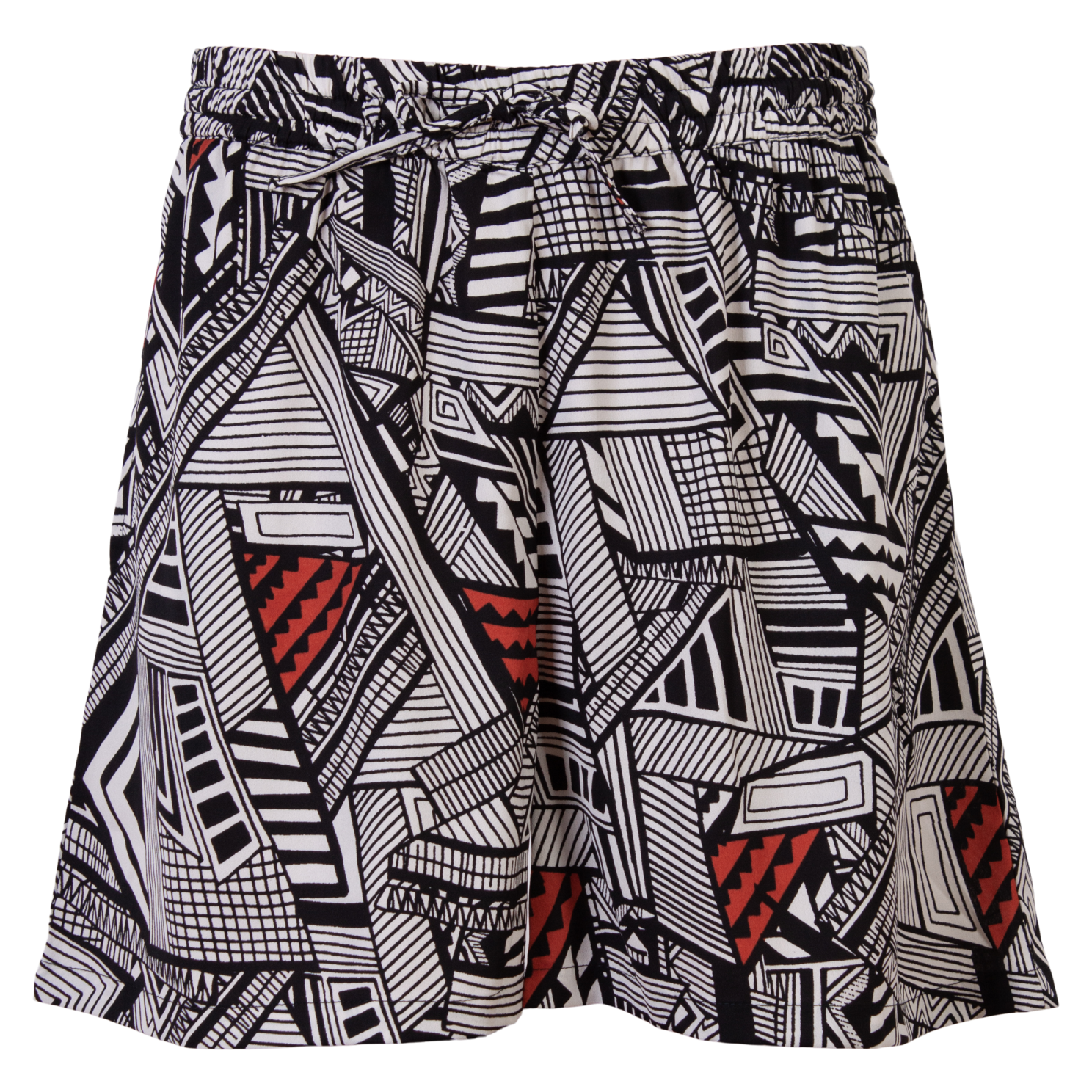 Chacha Dame Shorts – Sort/Hvid – Plus Size Udsalg!