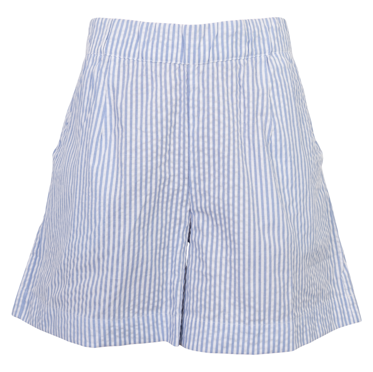 Chacha Dame Shorts Blue Stripe    i Store Plus Size Størrelser