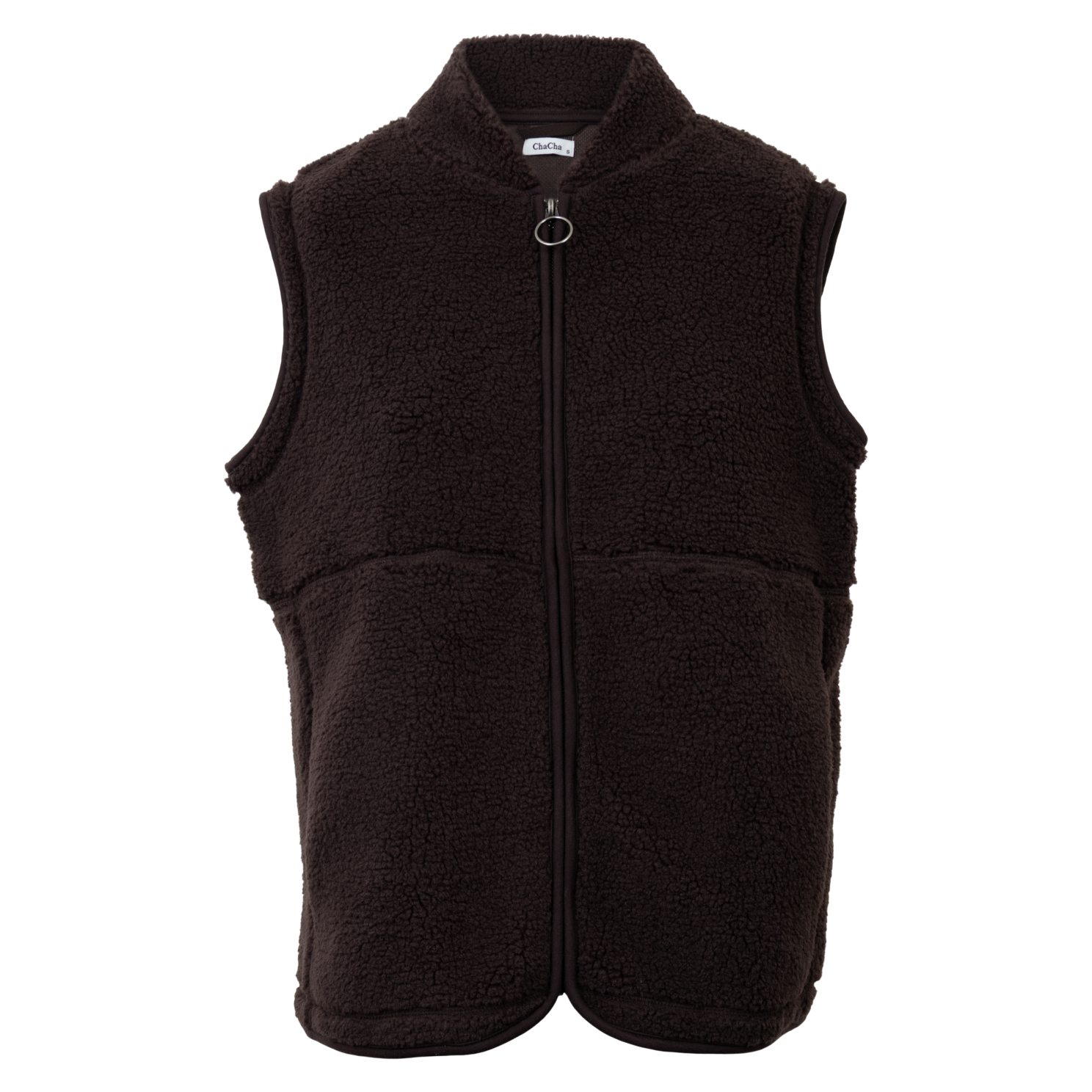 Chacha Onyx Dame Vest Brown   i Store Plus Size Størrelser