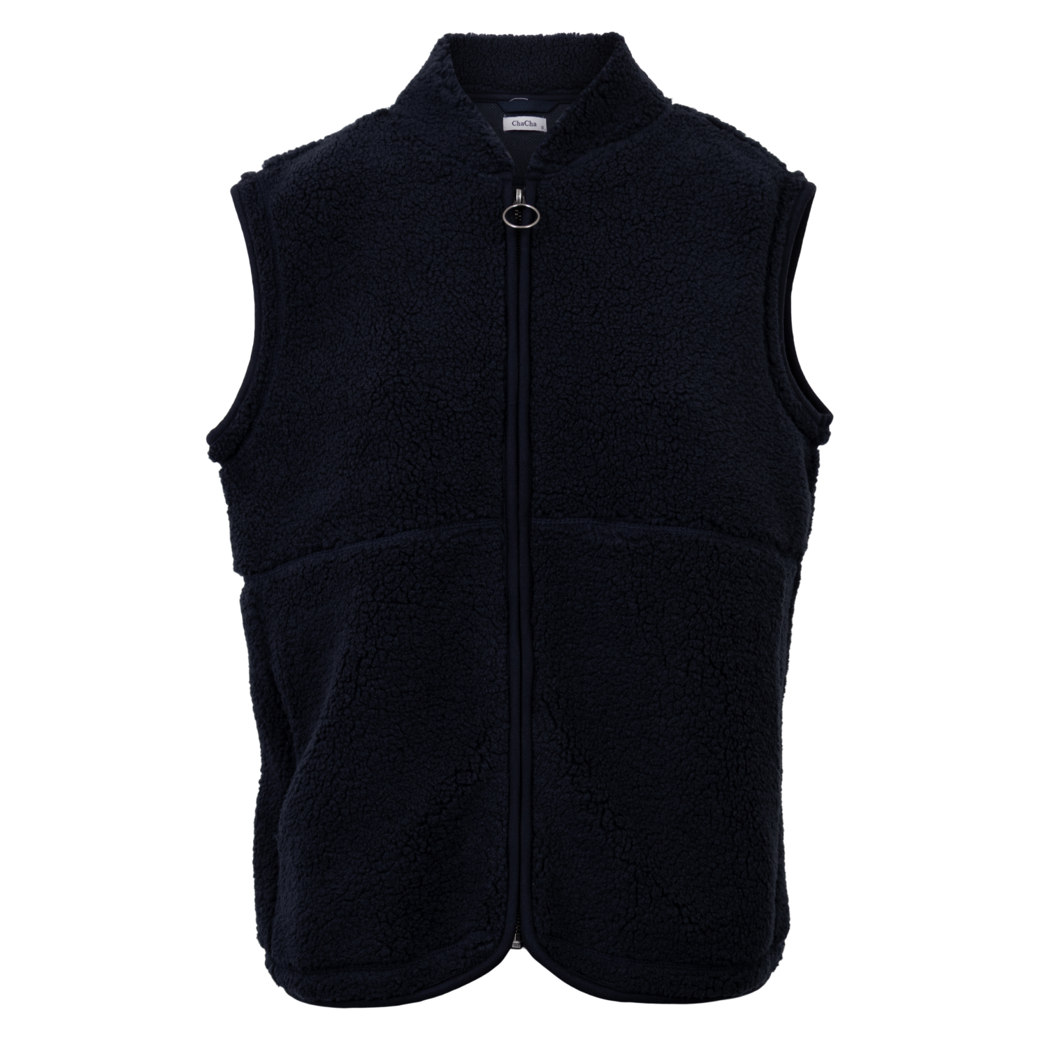 Chacha Onyx Dame Vest Navy   i Store Plus Size Størrelser
