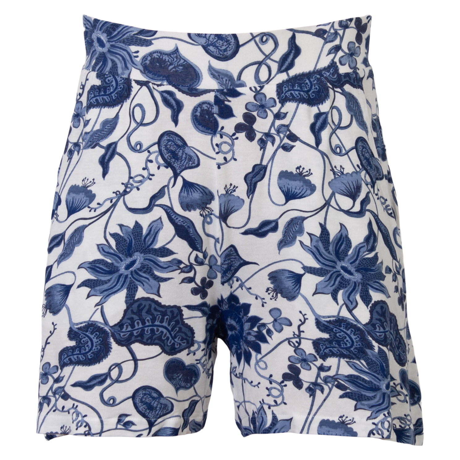 Crossbow Plus Size Bambus Shorts – Blå Hvid Sommerstil