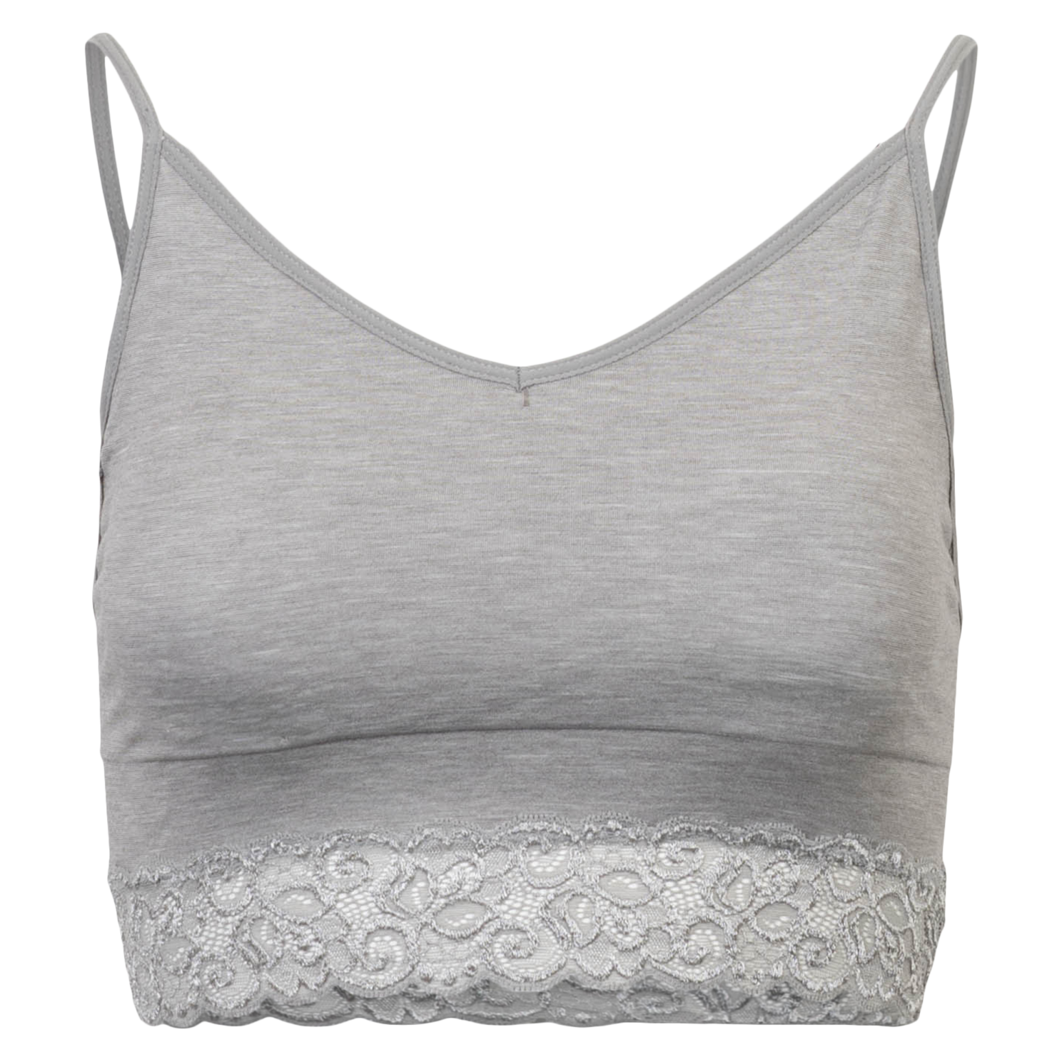 Beige Melange Top med Softcup – Uundgåeligt Tilbud!