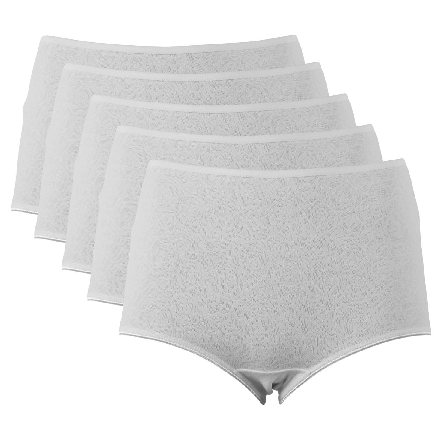 Crossbow Dame Maxi Underbukser – Hvid 5-pak Tilbud