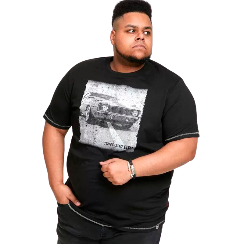 D5555 Kenton Plus Size Herre T-shirt – Stilfuld og Komfortabel