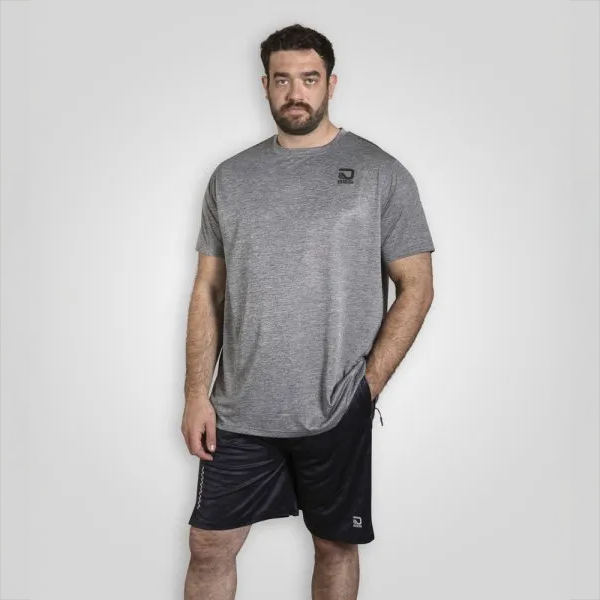 D555 Herre Trænings T-shirt – Charcoal Marl Tilbud!