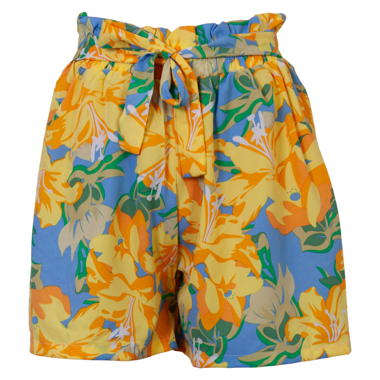 Dame Shorts Gul i Store Plus Size Størrelser