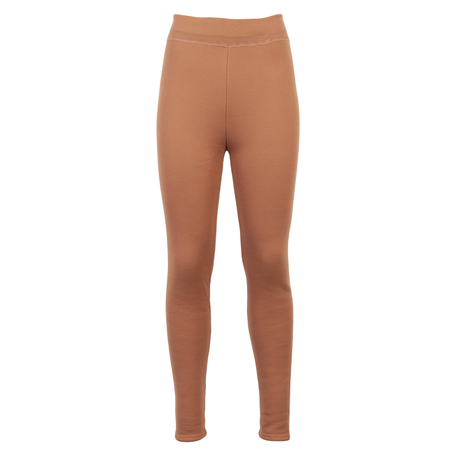 Varmende termoleggings til plus size damer - Karryfarve