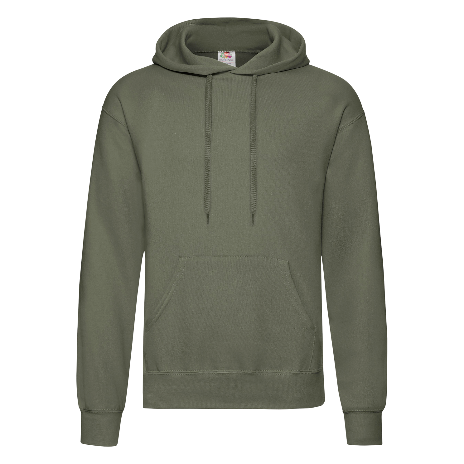 Fruit   The Loom Unisex Hættetrøje Classic Olive    i Store Plus Size Størrelser