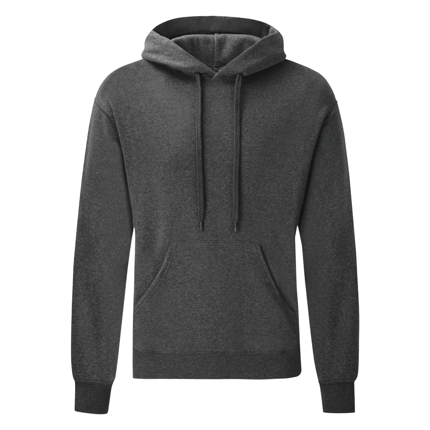 Fruit   The Loom Unisex Hættetrøje Dark Heather Grey    i Store Plus Size Størrelser