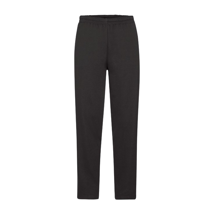 Fruit   The Loom Unisex Sweatpants Sort    i Store Plus Size Størrelser