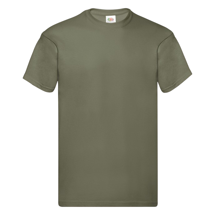 Fruit   The Loom Unisex  -shirt Classic Olive    i Store Plus Size Størrelser