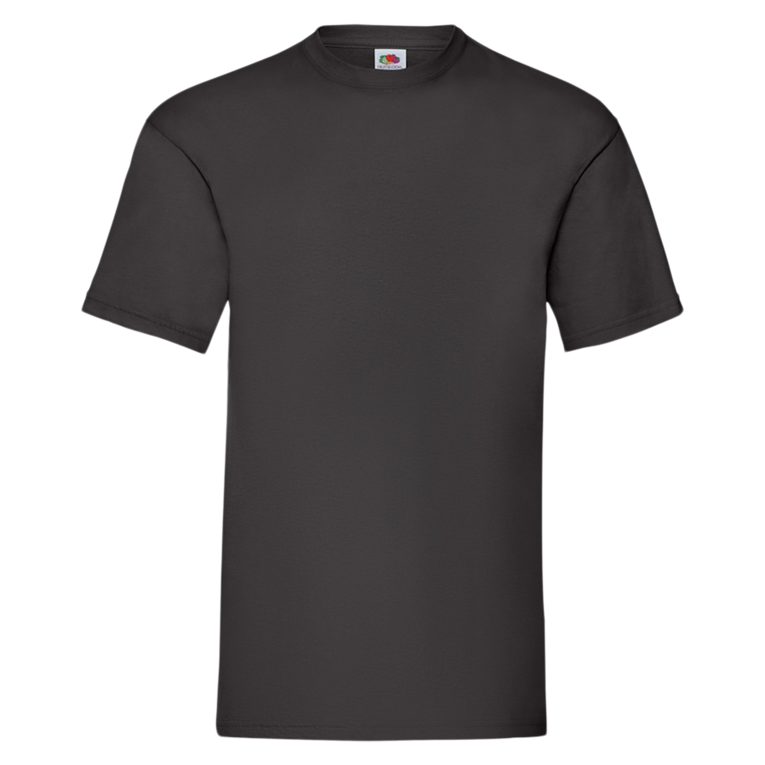 Fruit Of The Loom Unisex T-shirt – Sort Plus Size Tilbud