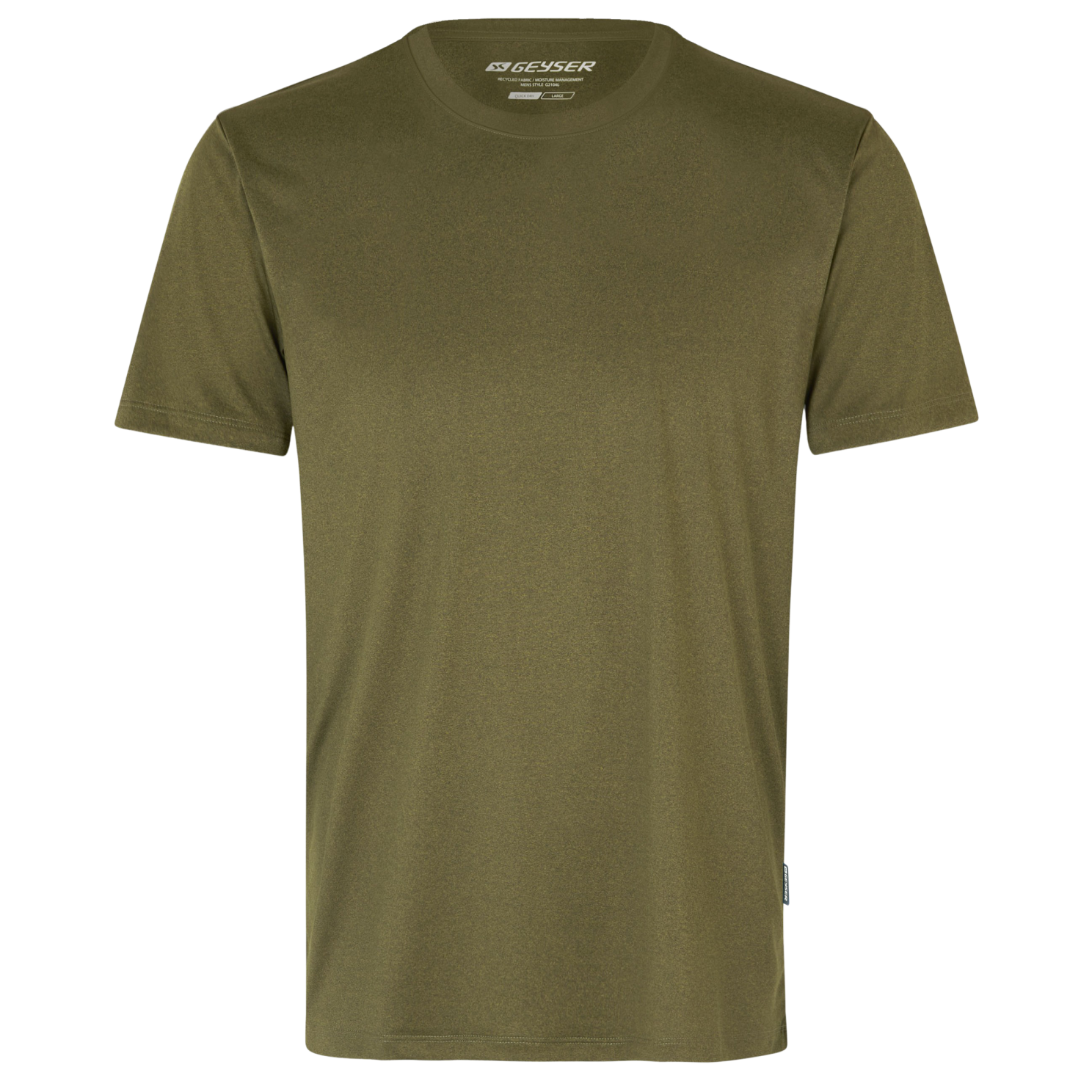 Geyser Essential Trænings T-shirt til Mænd – Oliven Tilbud