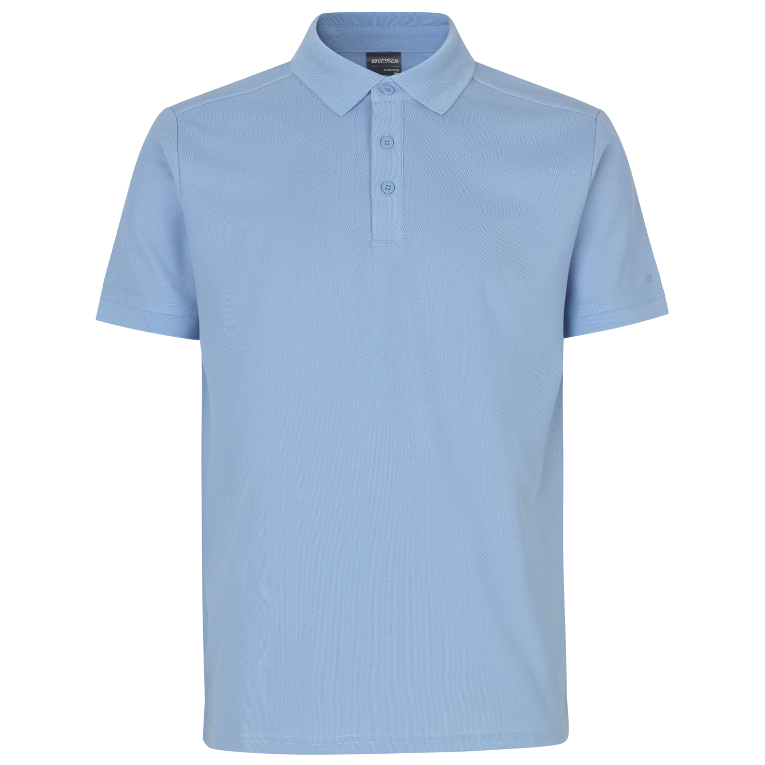 Geyser Herre Polo i Lyseblå – Plus Size Tilbud!