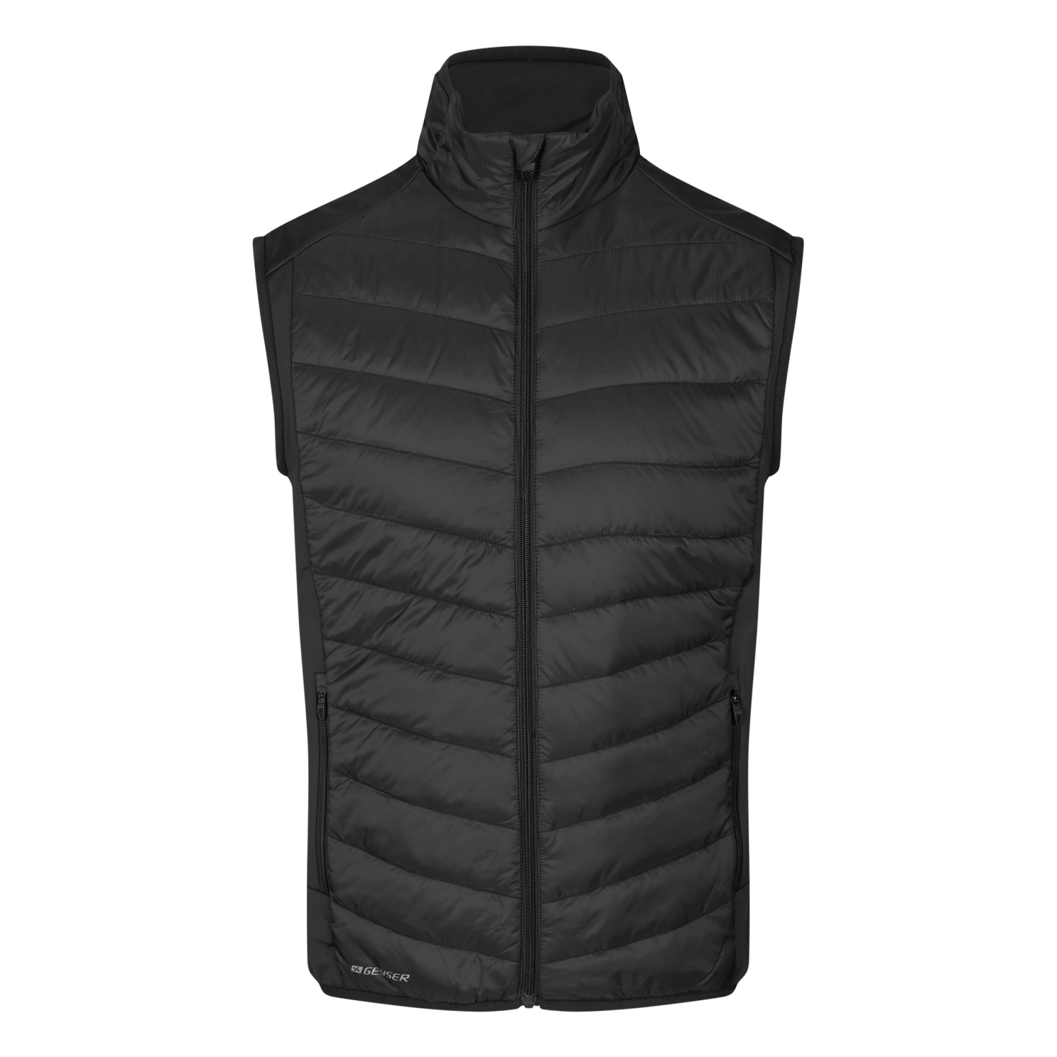 Sporty Hybrid Vest til Herre - Sort Plus Size Tilbud!