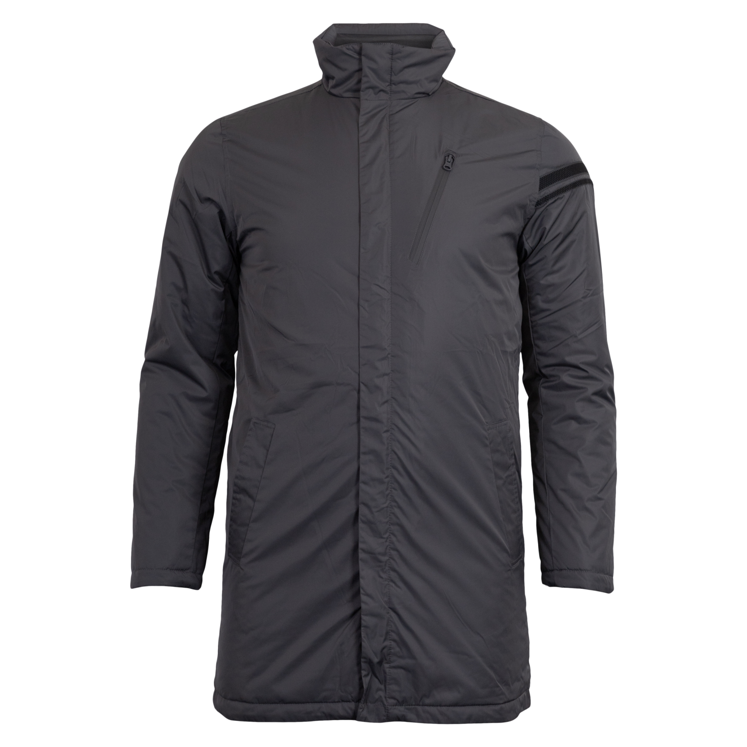 Gorm Herre Jakke Dark Gray Black   i Store Plus Size Størrelser