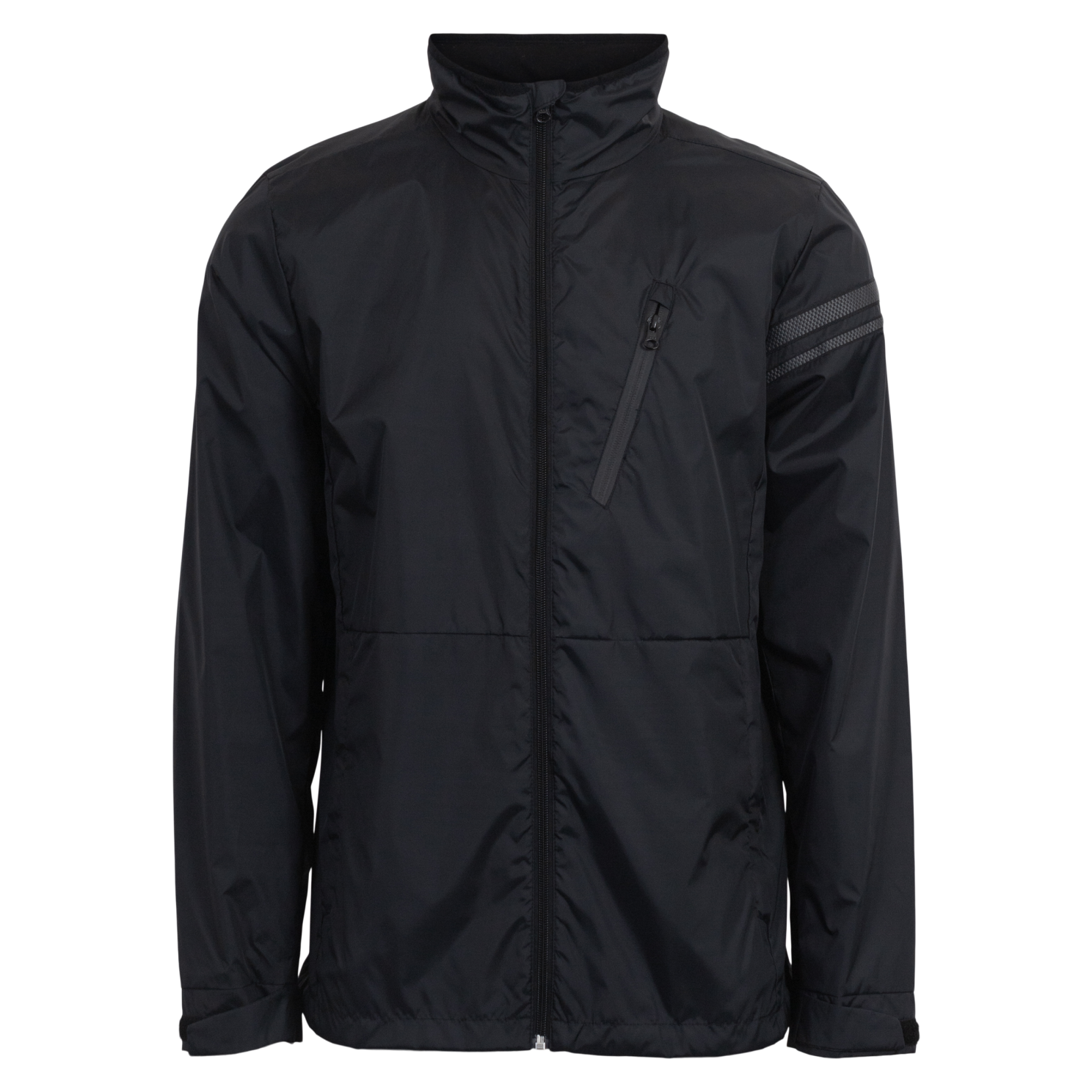 Herre Vindjakke Black Gray   i Store Plus Size Størrelser