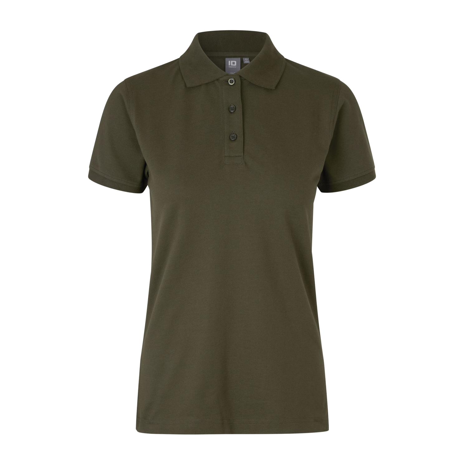 Elegant Oliven Poloshirt til Plus Size Damer - Stil og Komfort