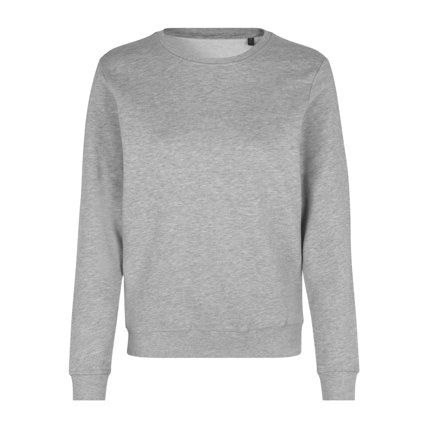 Lysegrå Melange Sweatshirt til Damer – Plus Size Tilbud!