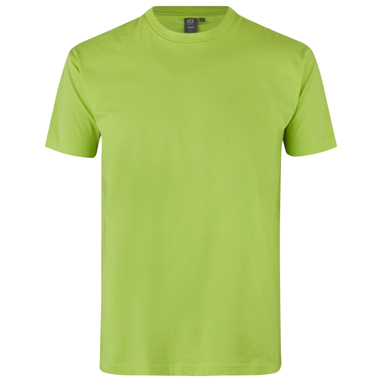 ID Game Herre T-shirt i Lime – Plus Størrelser til Sport
