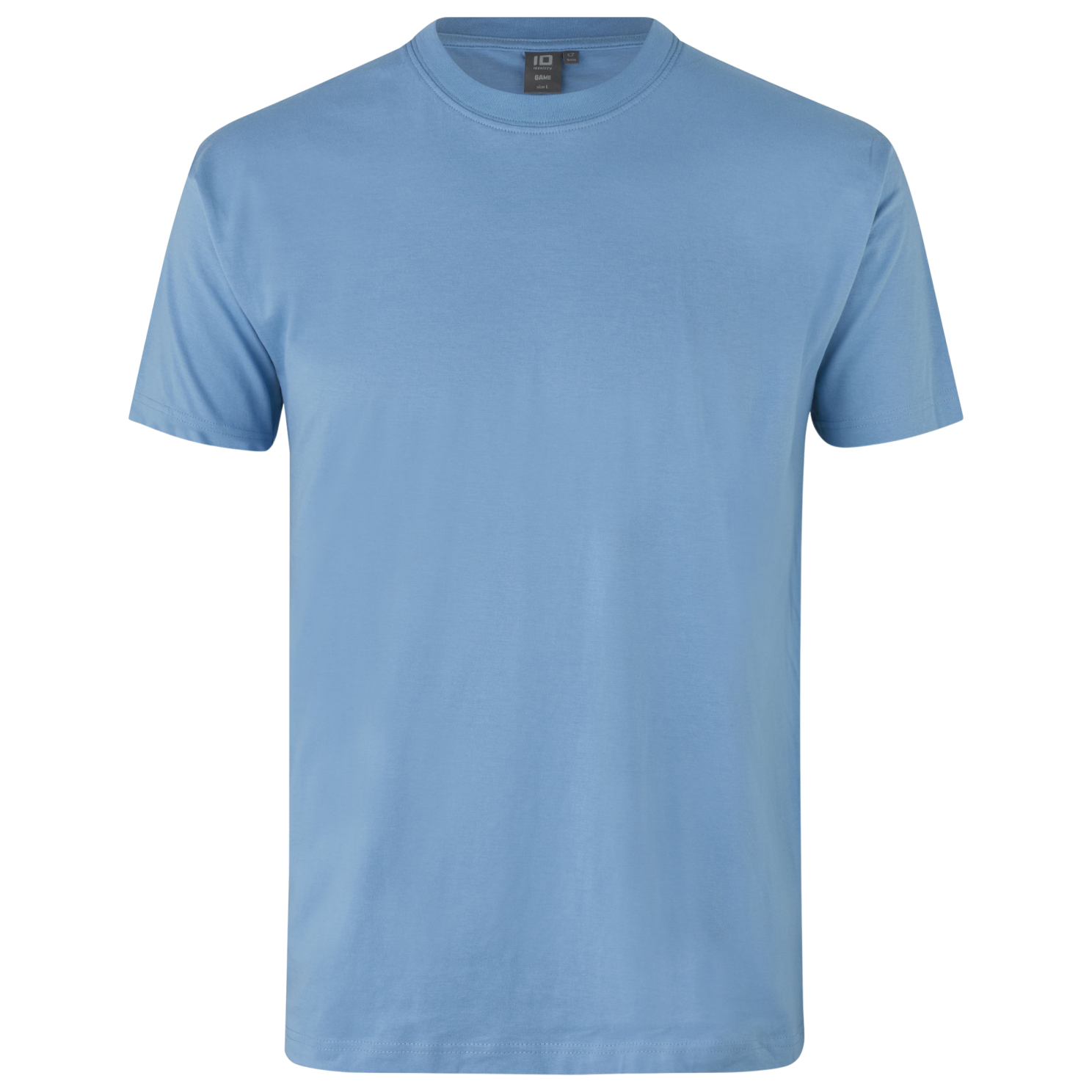 ID Game Herre T-shirt – Lyseblå Plus Size Tilbud!