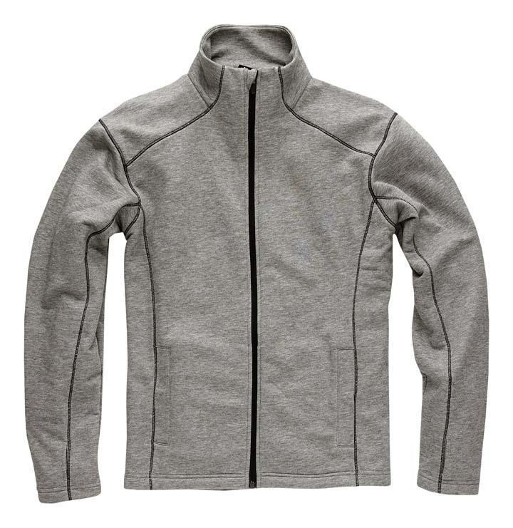 Grå Melange Herre Cardigan – Plus Size Udsalg!