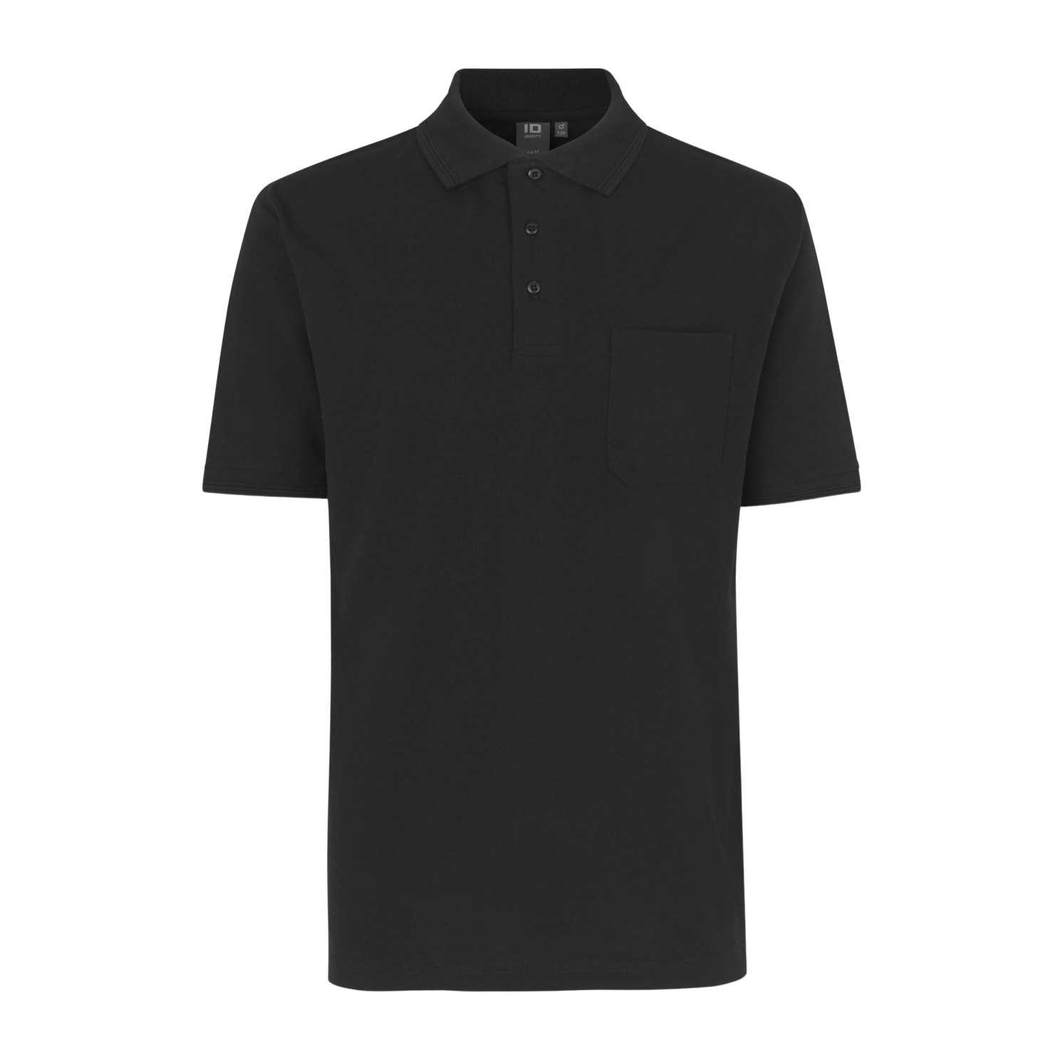 Klassisk Sort Herre Polo – Plus Size Komfort til Hverdagen