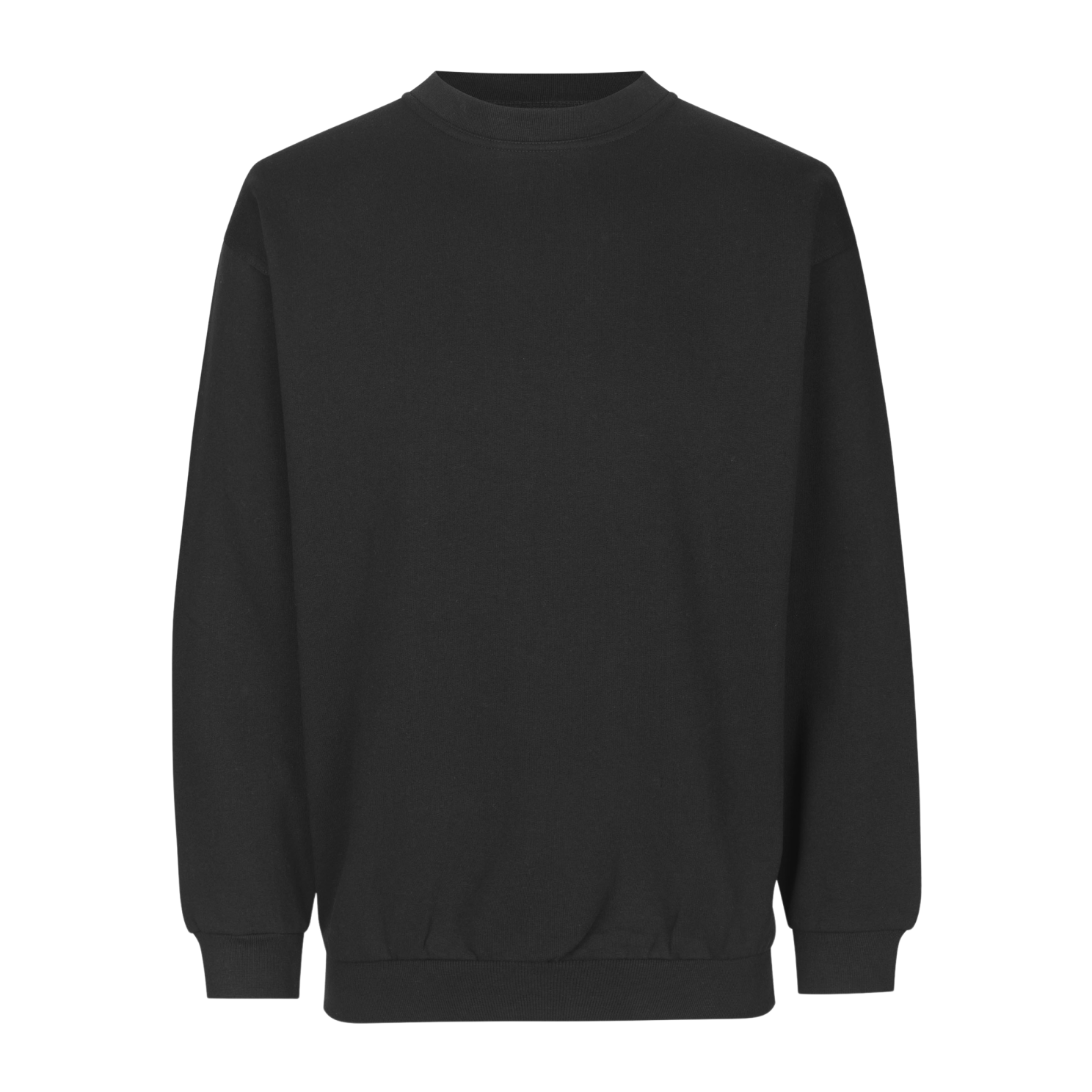 Sort Plus Size Herre Sweatshirt – Uimodståeligt Tilbud!