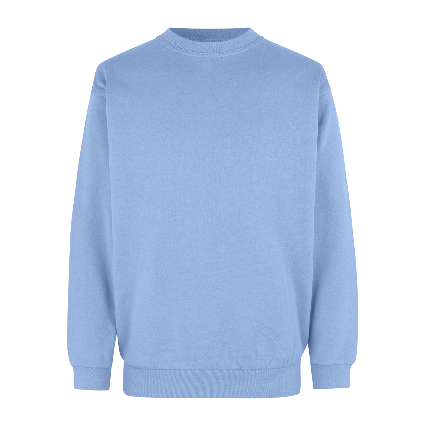 Lys Blå Plus Size Herre Sweatshirt – Fantastisk Tilbud!
