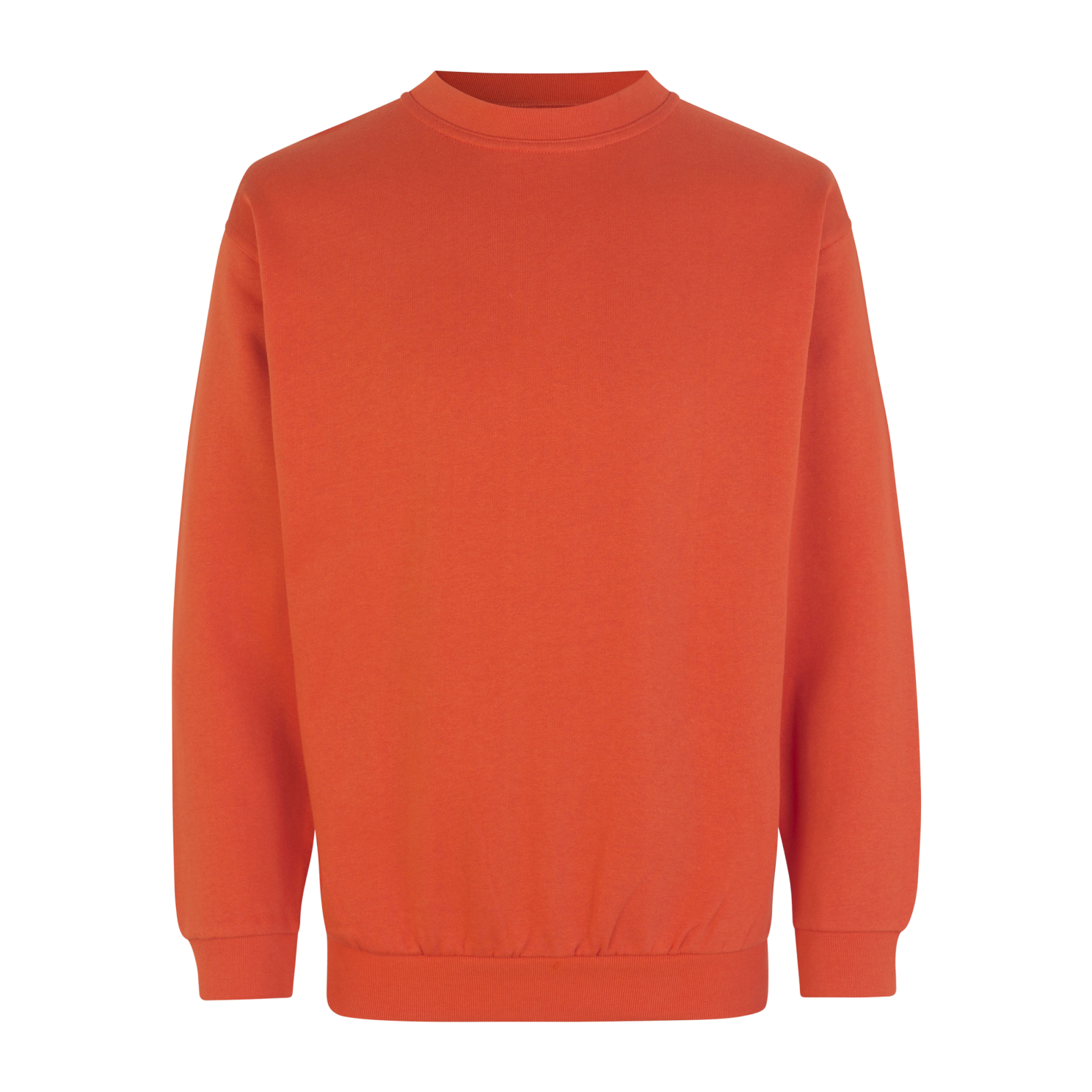 Herre Sweatshirt i Orange – Plus Size Tilbud!