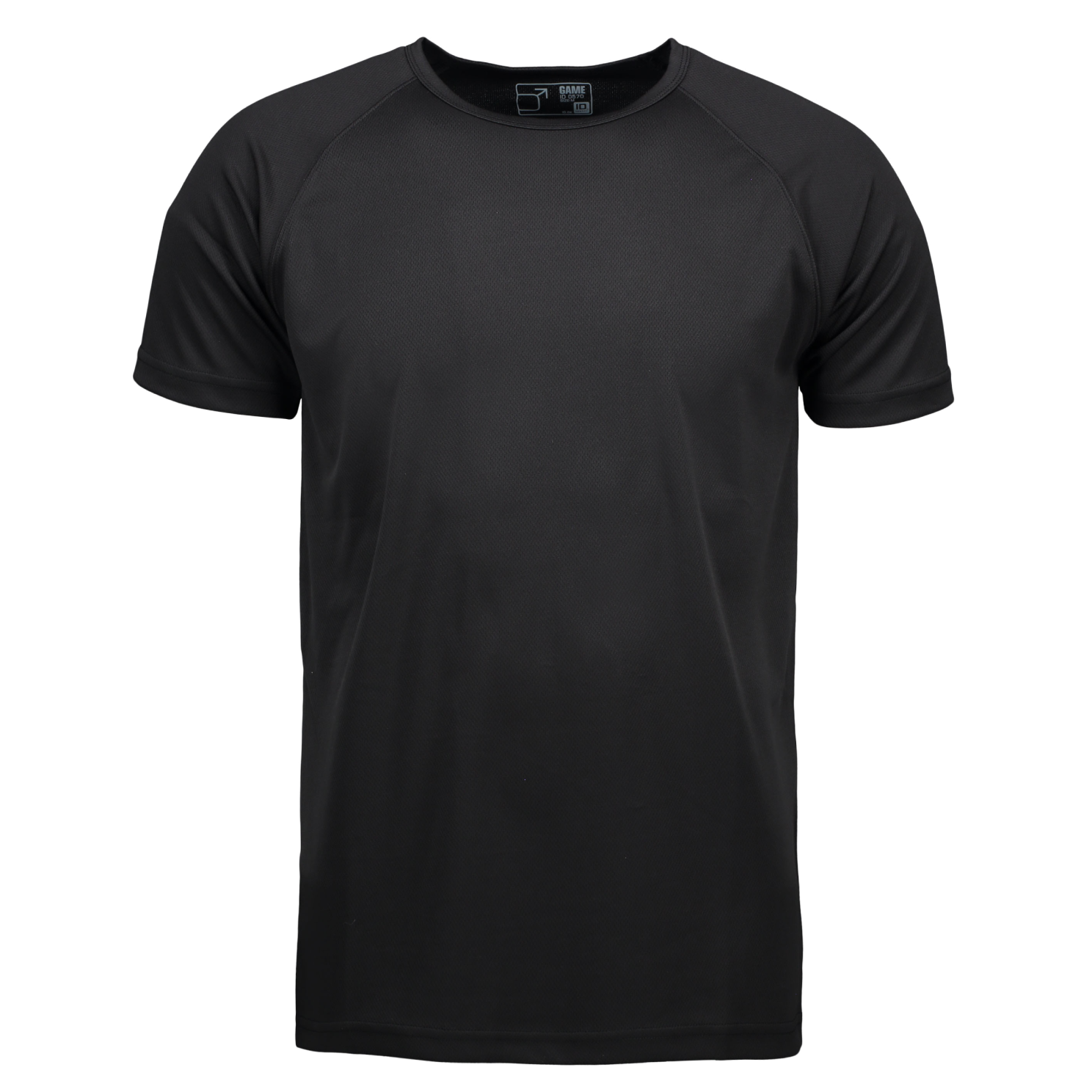 ID Herre T-shirt – Svedtransporterende Plus Size i Sort