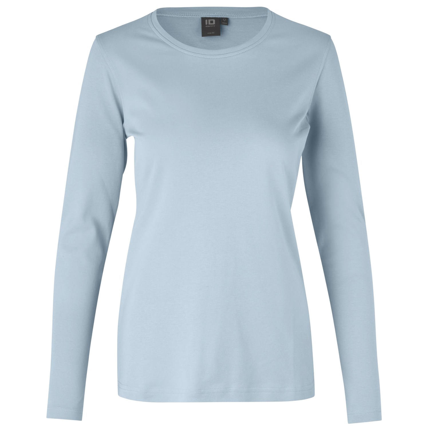 ID Interlock Langærmet T-shirt til Dame – Lys Blå Tilbud