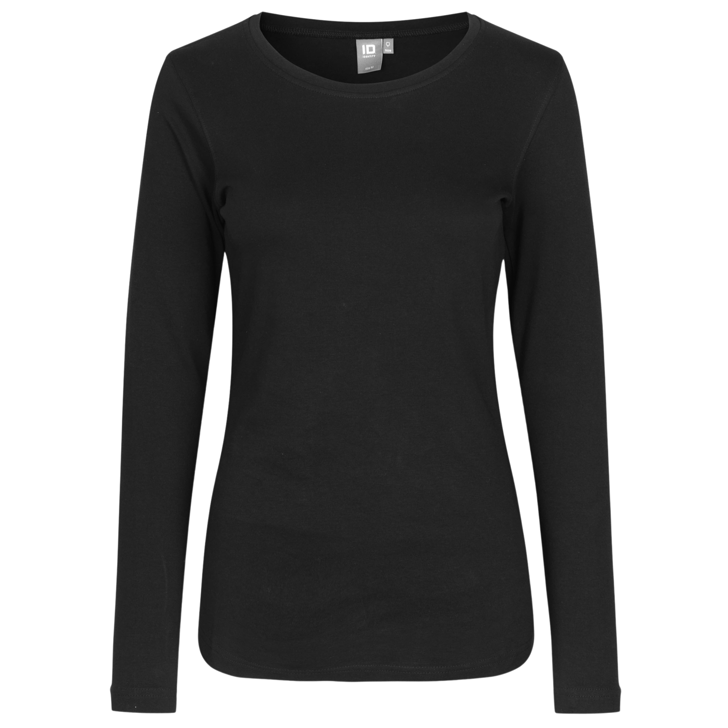 Interlock Langærmet T-shirt til Dame - Sort Udsalg!