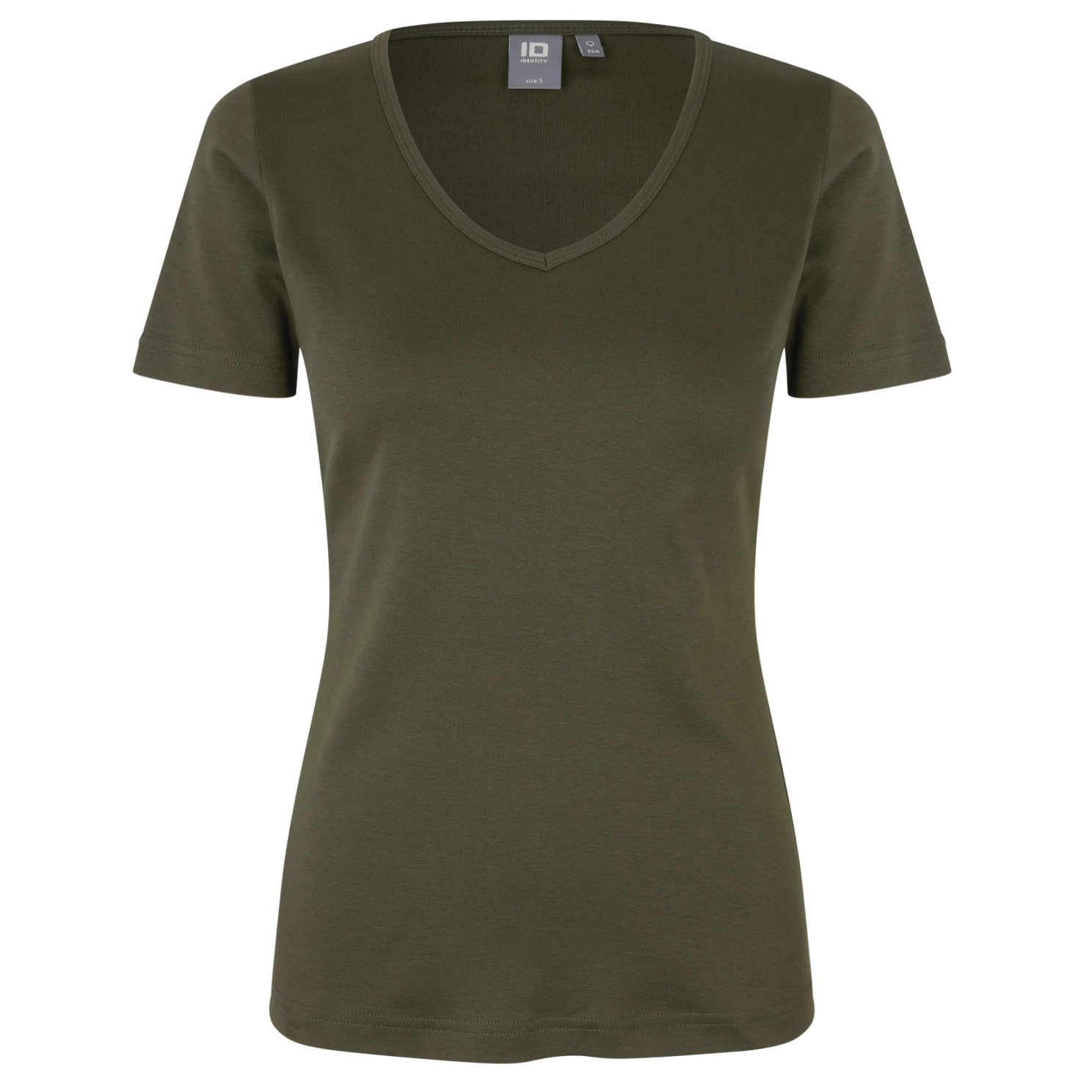Olivenfarvet Plus Size T-shirt til damer – Fantastisk tilbud!