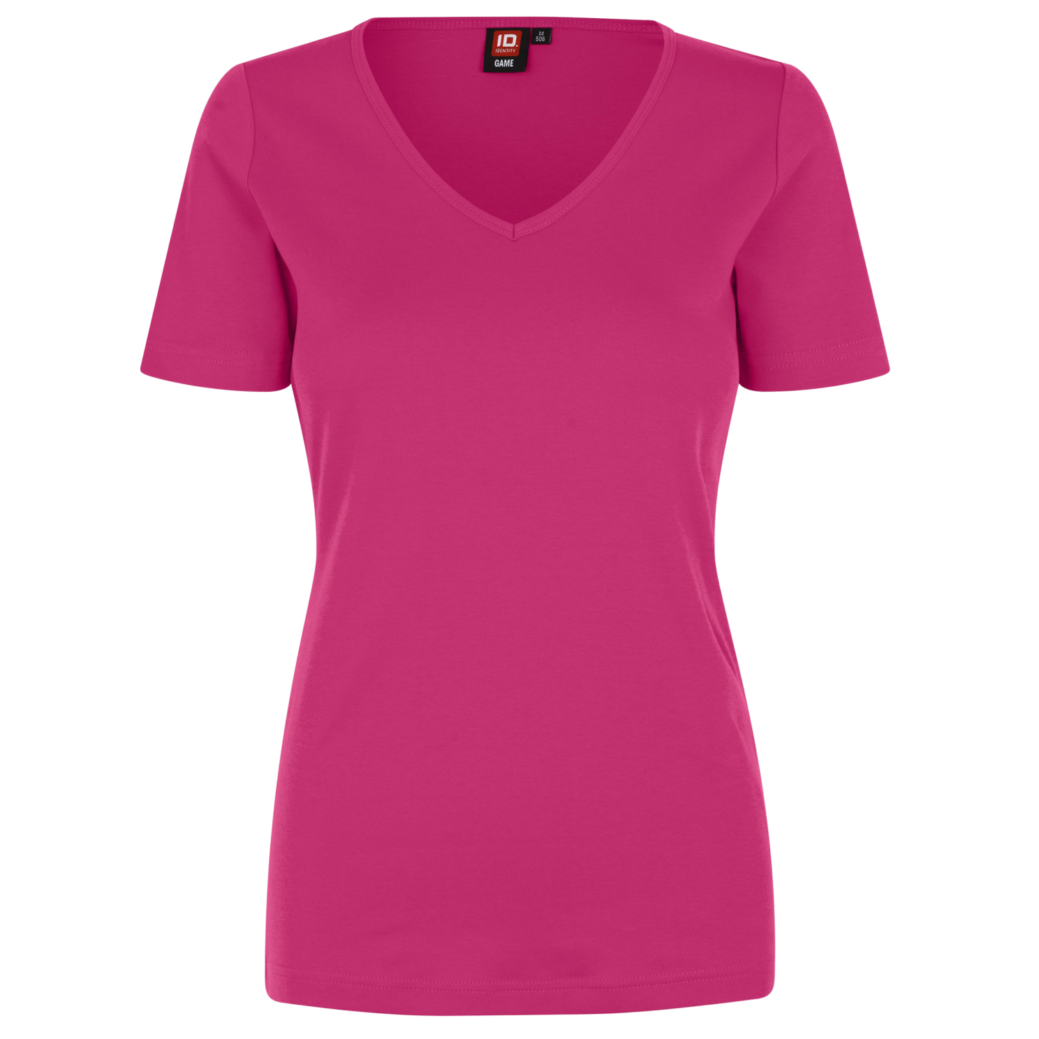 ID Interlock T-shirt til kvinder – Pink Plus Size Tilbud!