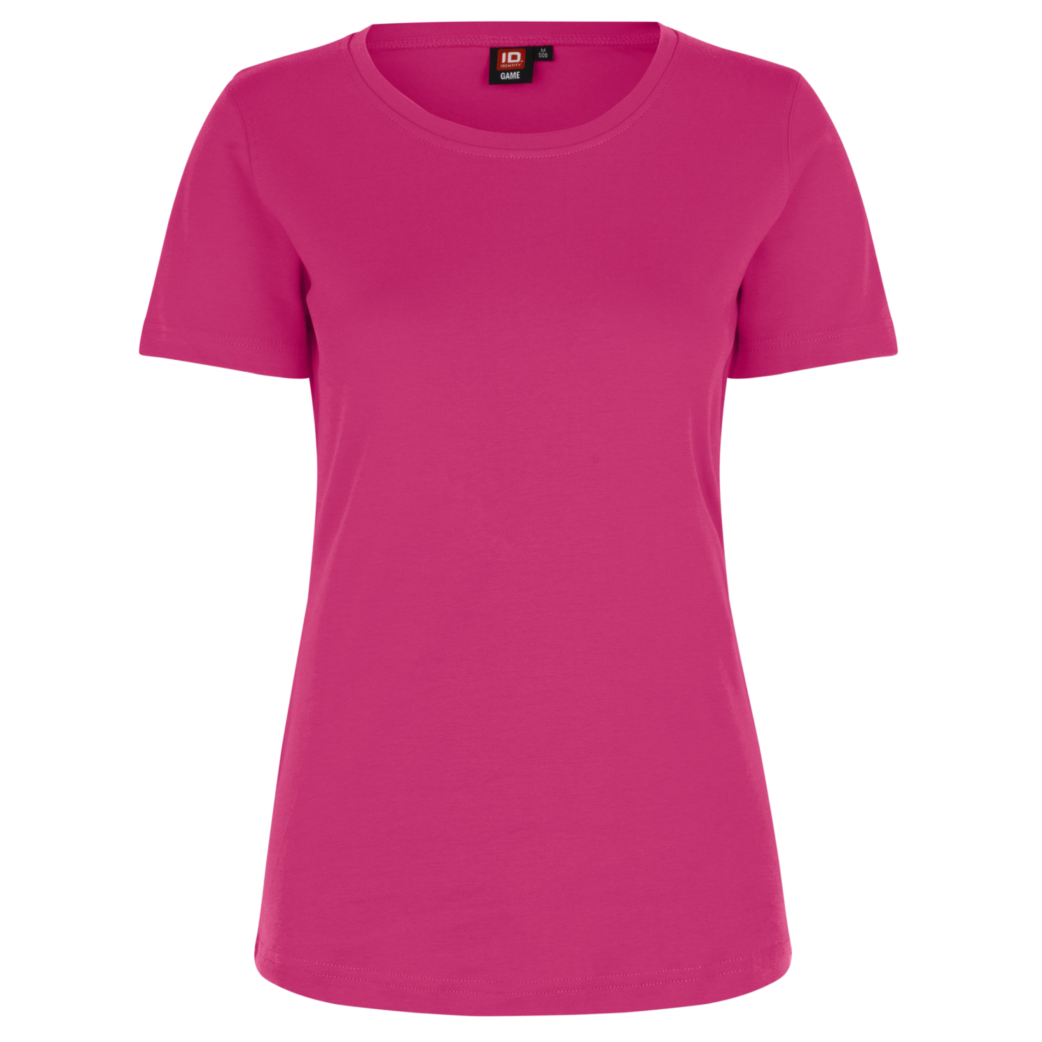 ID Interlock T-shirt til Plus Size Dame – Pink Udsalg!
