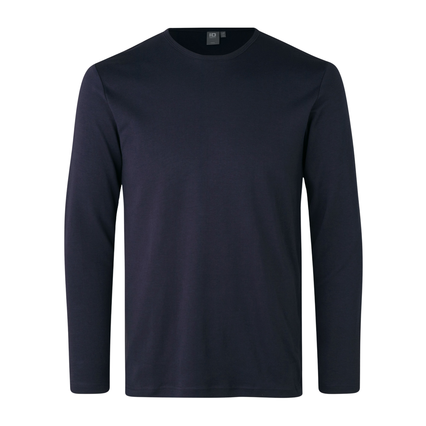 Langærmet T-shirt til Herre – Navy Plus Size Tilbud