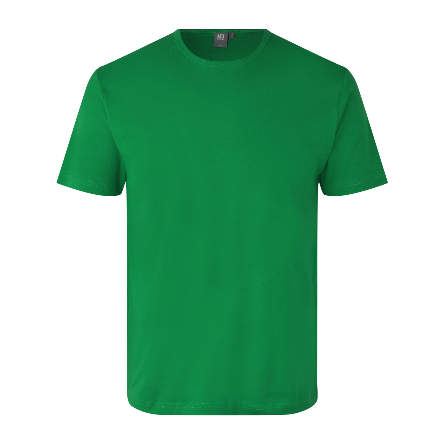Komfortabel Plus Size Herre T-shirt i Grøn til Hverdagen