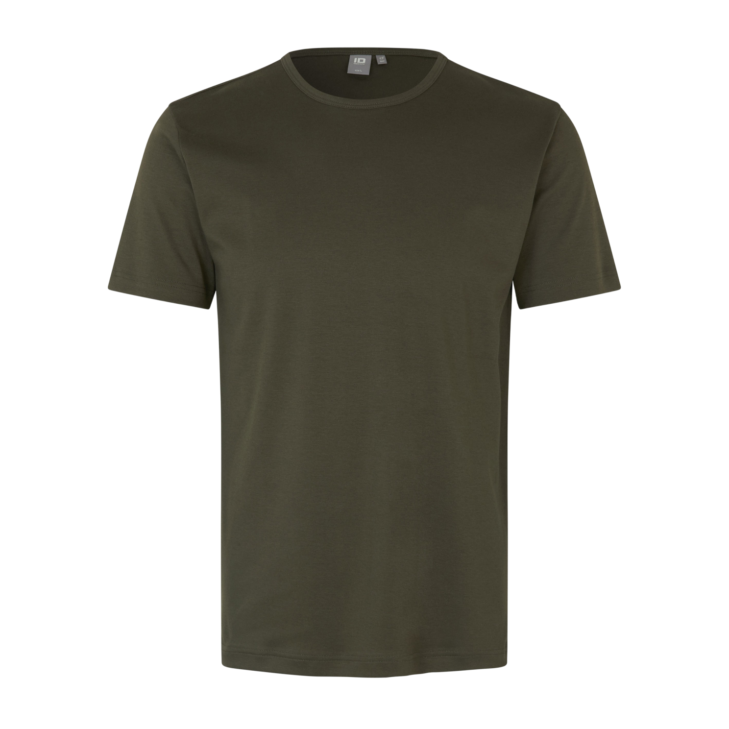 Olivenfarvet Plus Size Herre T-shirt - Komfortabel Stil