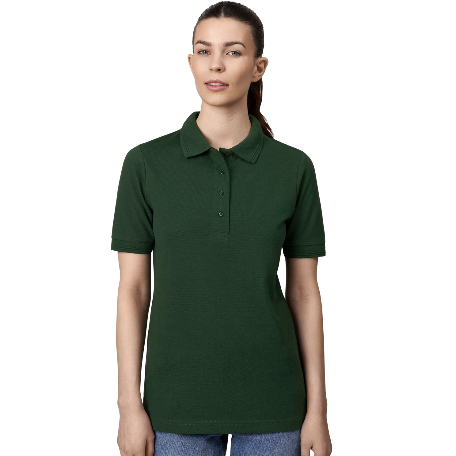 ID Pro Wear Dame Polo i Flaskegrøn – Plus Size Tilbud!